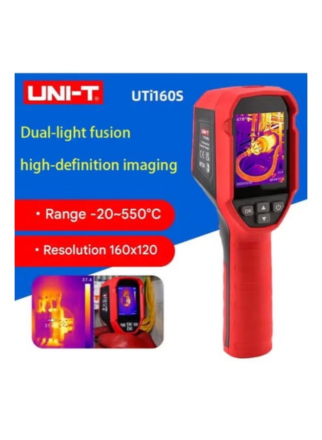 يوني تي جهاز التصوير الحراري المحمول بالأشعة تحت الحمراء UNI-T UTI160S 160×120 للكشف عن ارتفاع درجة حرارة مكونات PCB والفحص الحراري - Image 1
